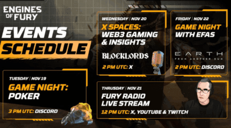 airdrops for Engines Of Fury- Event Schedule