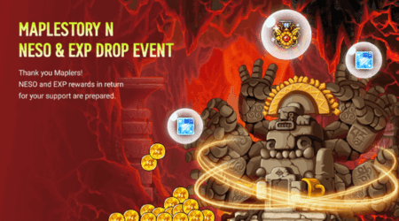 airdrops for MapleStory N NESO & EXP Drop Event